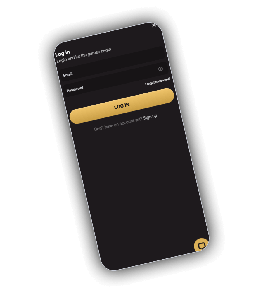 Lucki sign in with email, password and a route to open an account