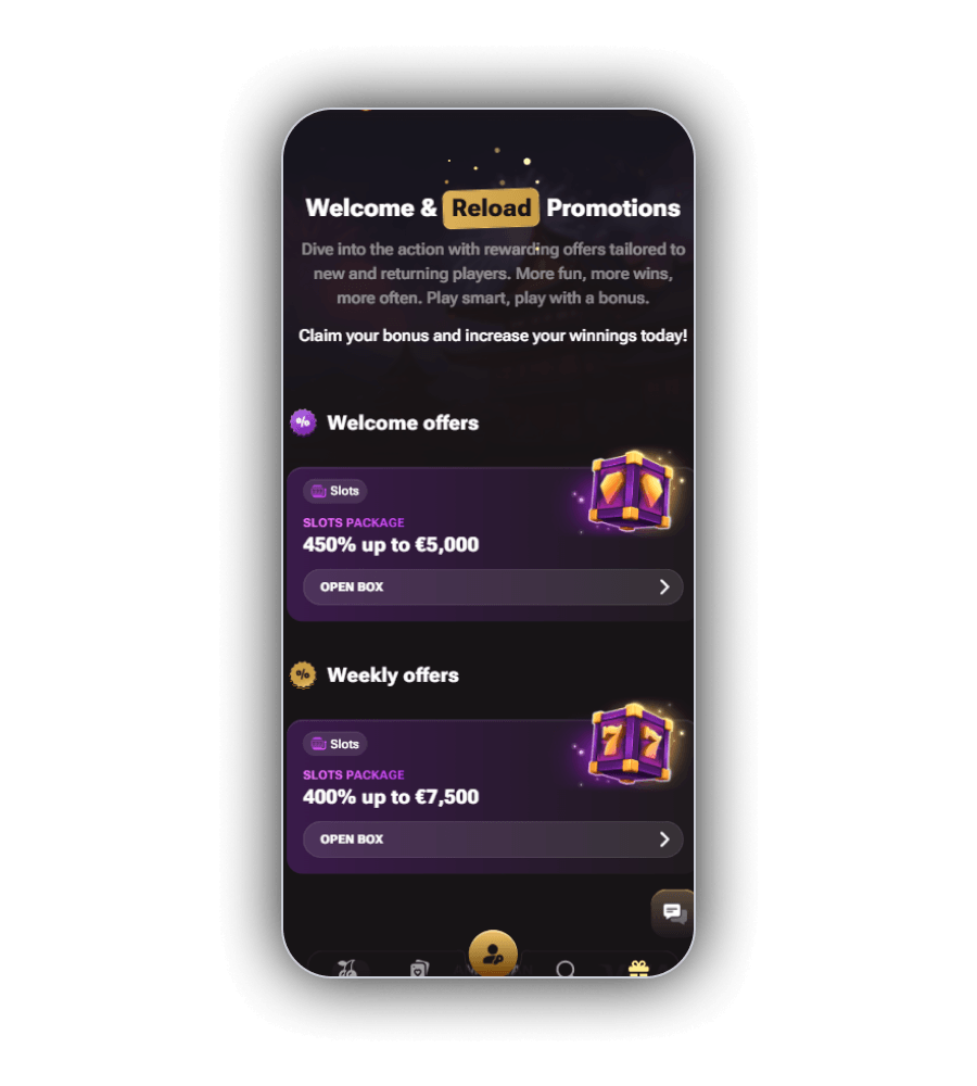 Lucki welcome and weekly slots packages side by side